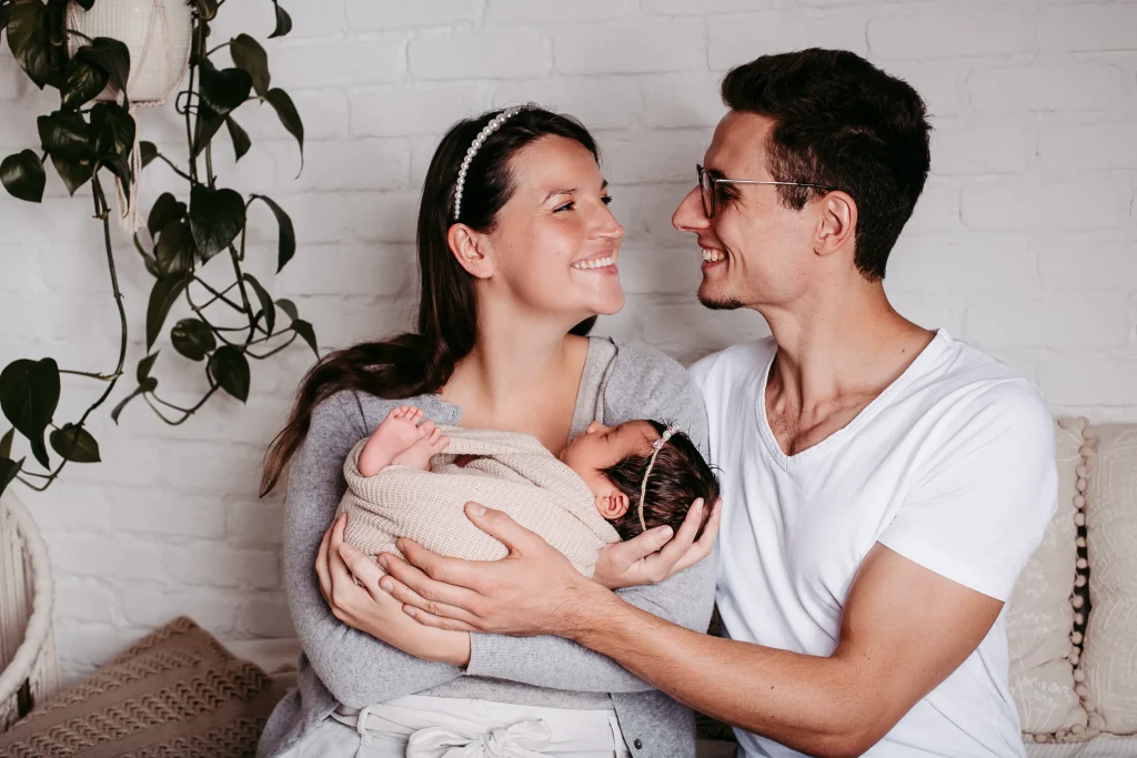 Newbornfotoshooting im Fotostudio