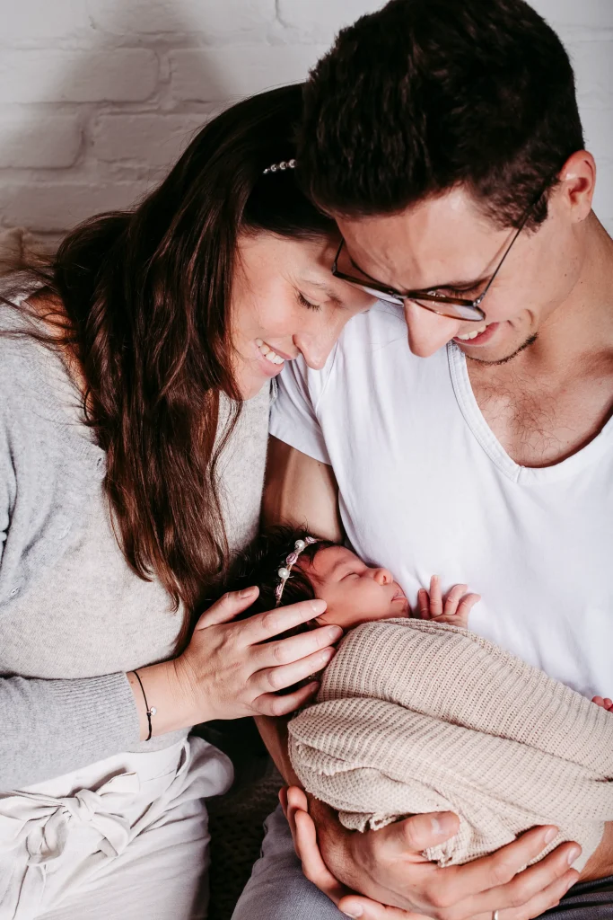Newbornfotoshooting im Fotostudio