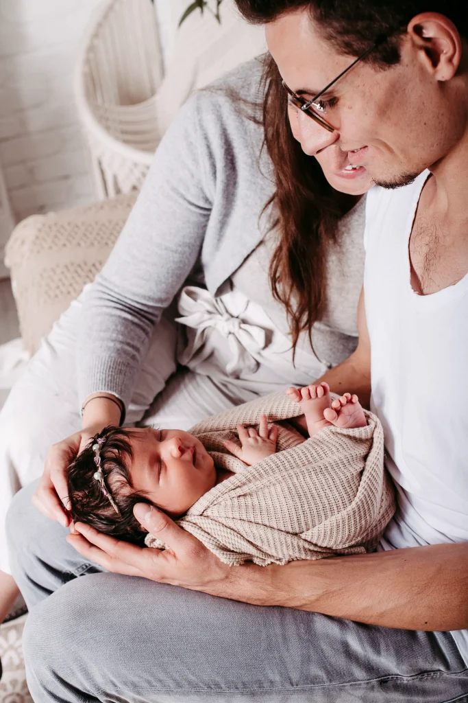 Newbornfotoshooting im Fotostudio