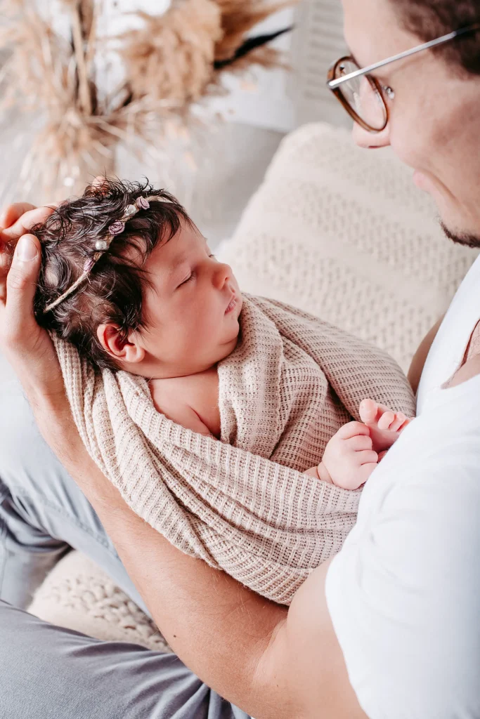 Newbornfotoshooting im Fotostudio