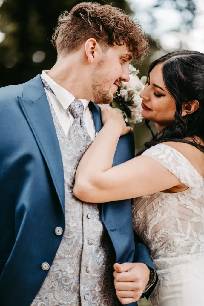 Brautpaar während der freien Trauung, Siegburg.